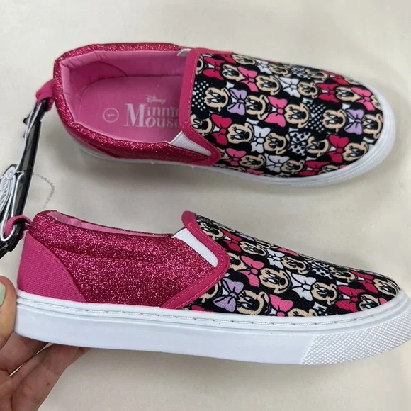 Kids Pink glitter Minnie Mouse sneaker - Picture 5 of 5